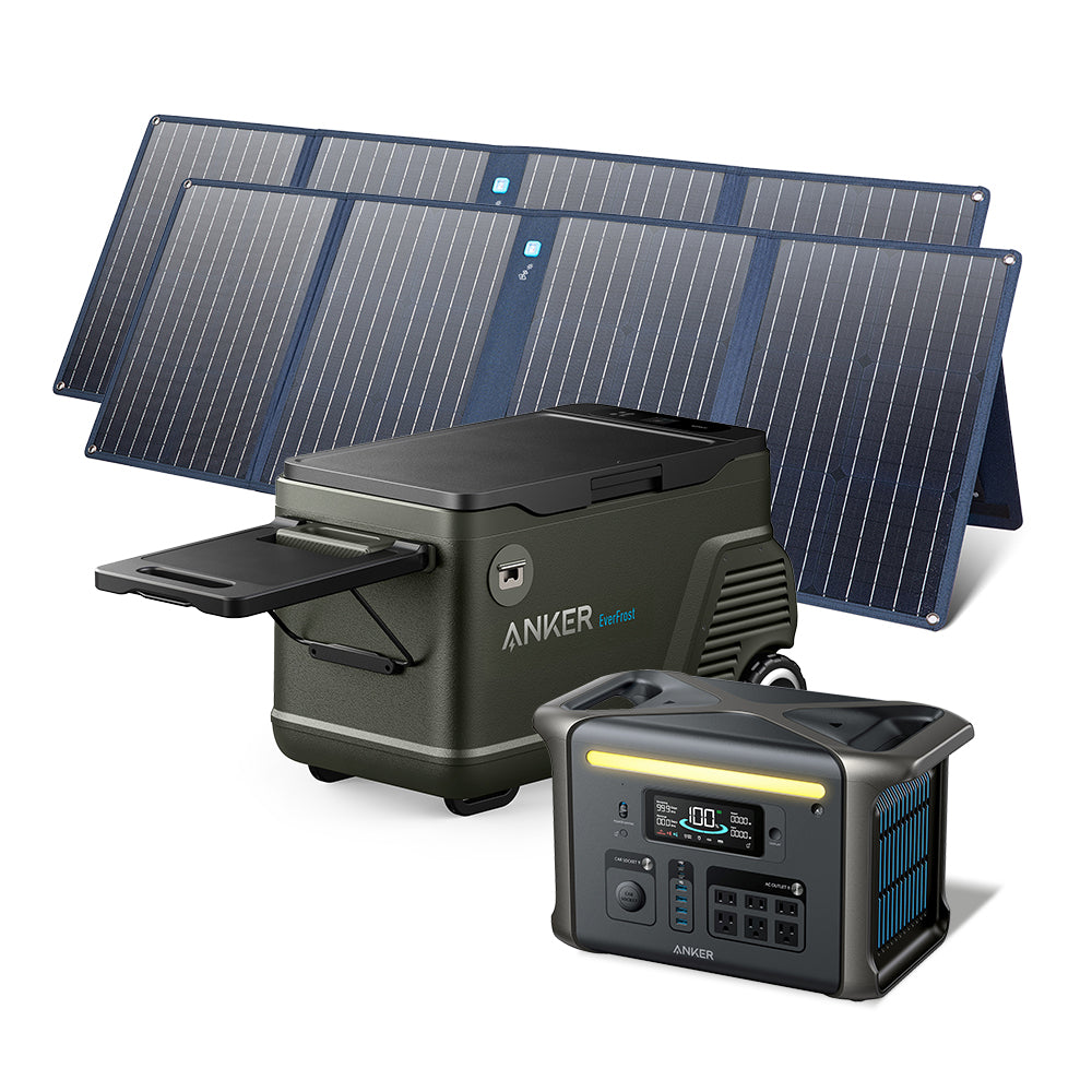 Anker EverFrost Powered Cooler 40 and SOLIX F1500 Solar Generator Kit