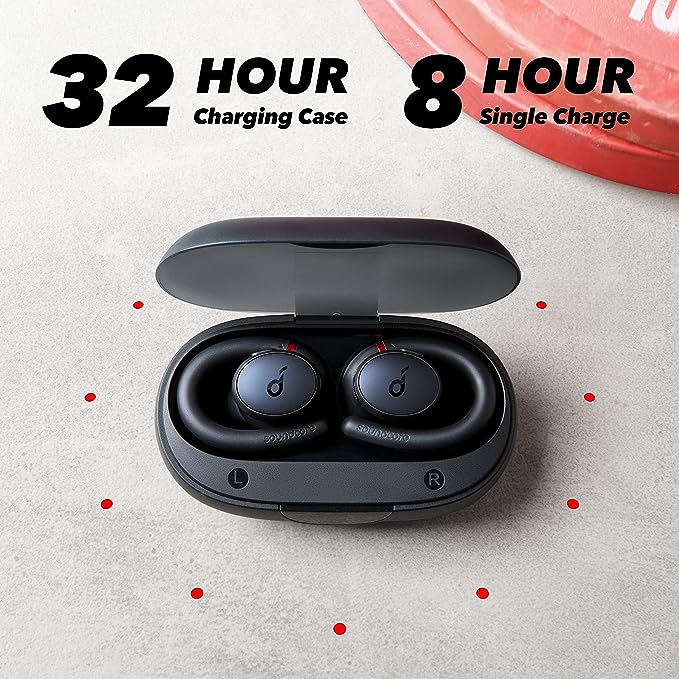 soundcore  Sport X10 True Wireless Bluetooth Sport Earbuds - Black/Red/Oat White