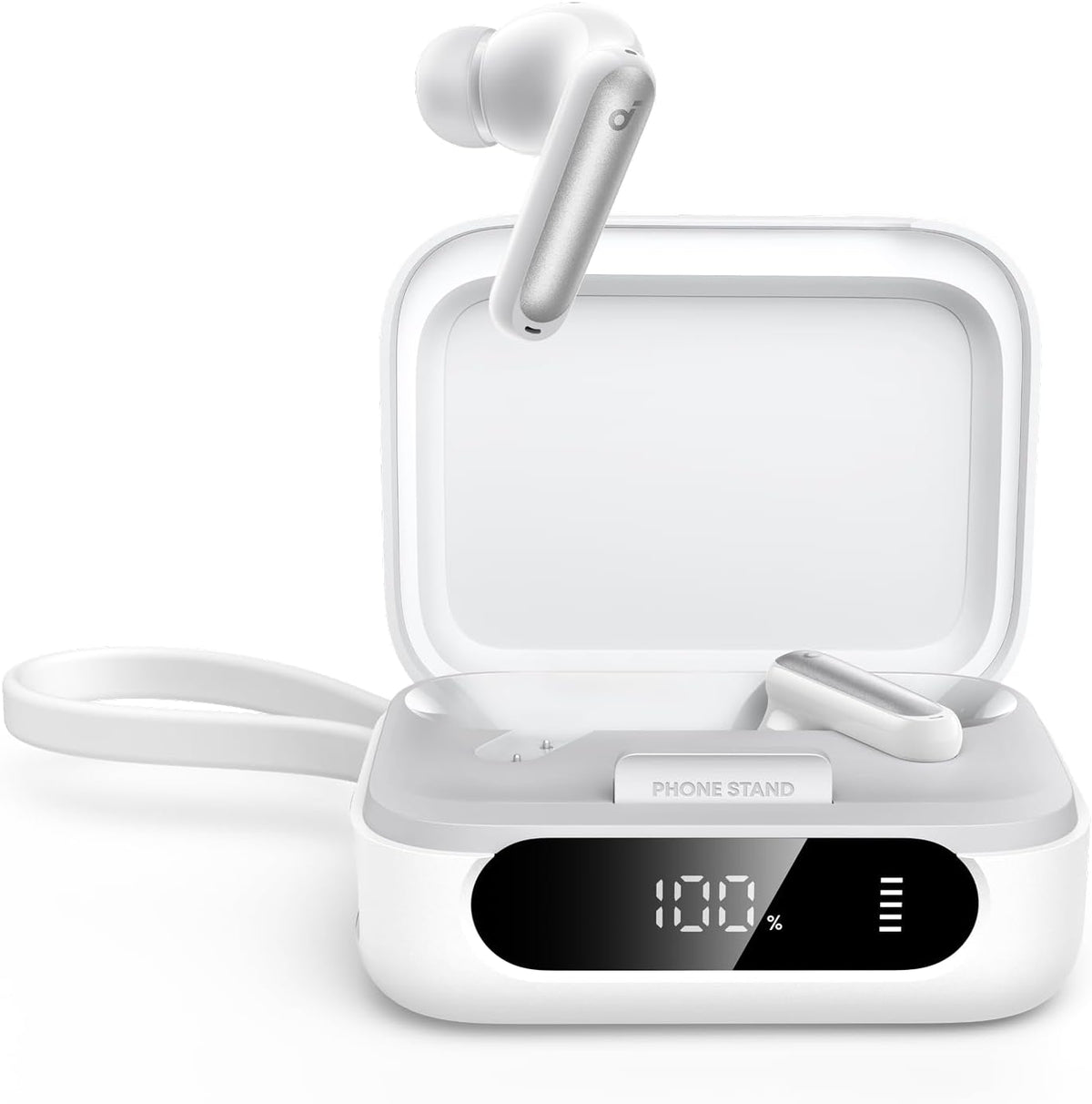 Soundcore P41i Adaptive Noise Cancelling Earbuds with Portable Phone Charger and Built-in Lightning Adapter