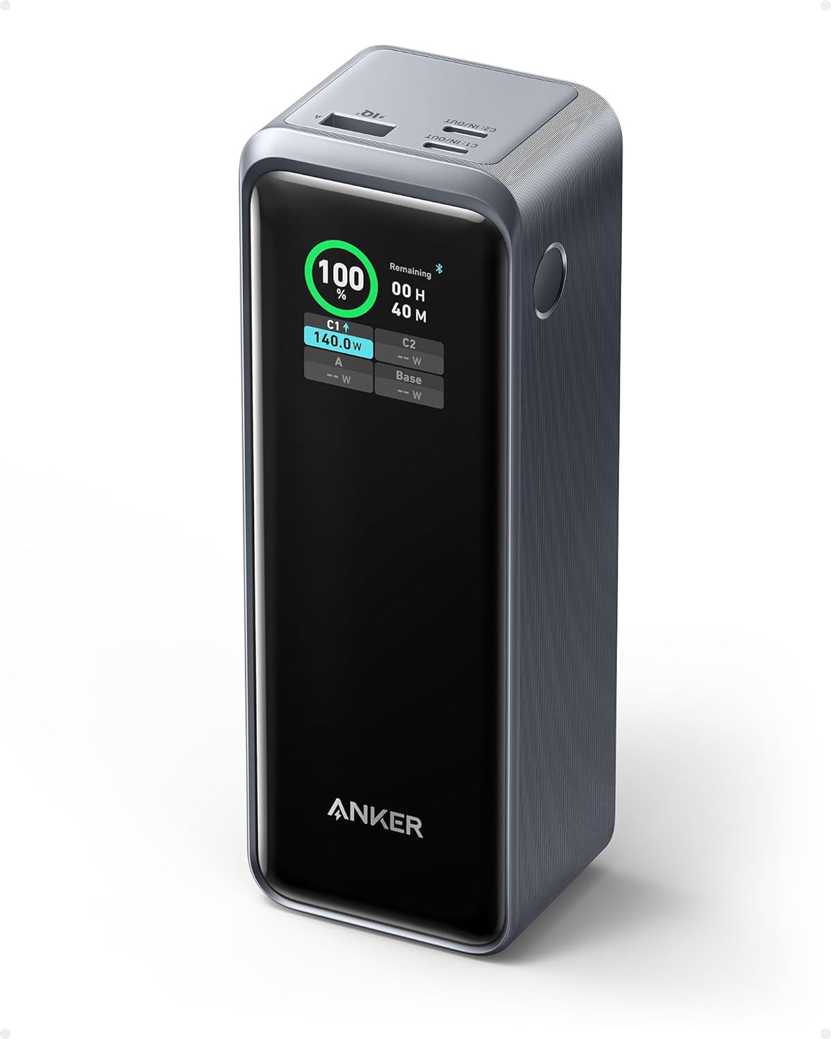 Anker Prime 27,650mAh Power Bank (250W) and 100W Charging Base