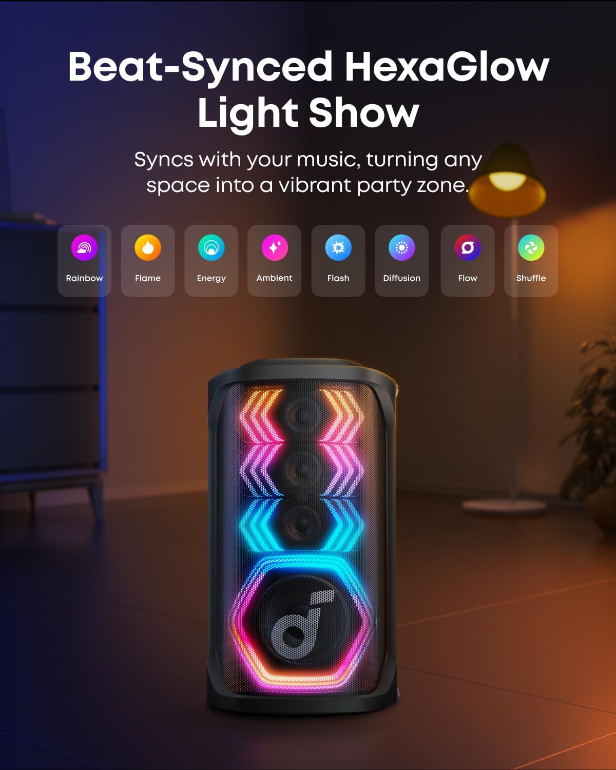 soundcore rave 3S | wireless karaoke party speaker