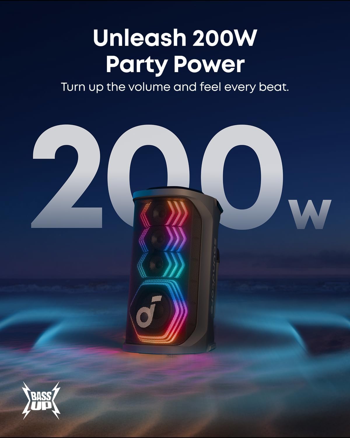 soundcore rave 3S | wireless karaoke party speaker