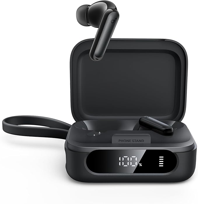 Soundcore P41i Adaptive Noise Cancelling Earbuds with Portable Phone Charger and Built-in Lightning Adapter