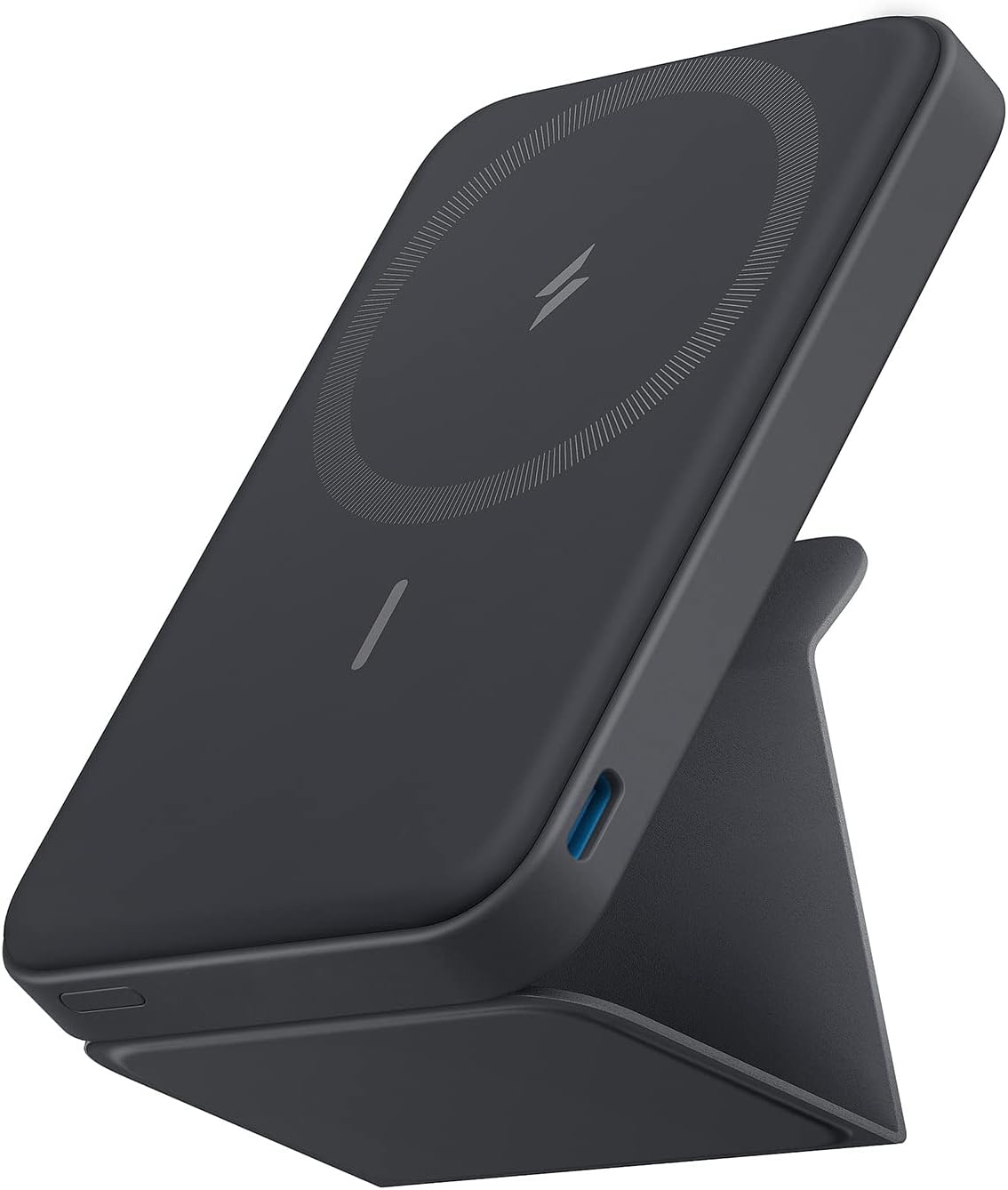 Anker 622 Magnetic Battery (MagGo) Upgraded Version, 5,000mAh Foldable Magnetic Wireless Portable Charger and USB-C (On The Side)