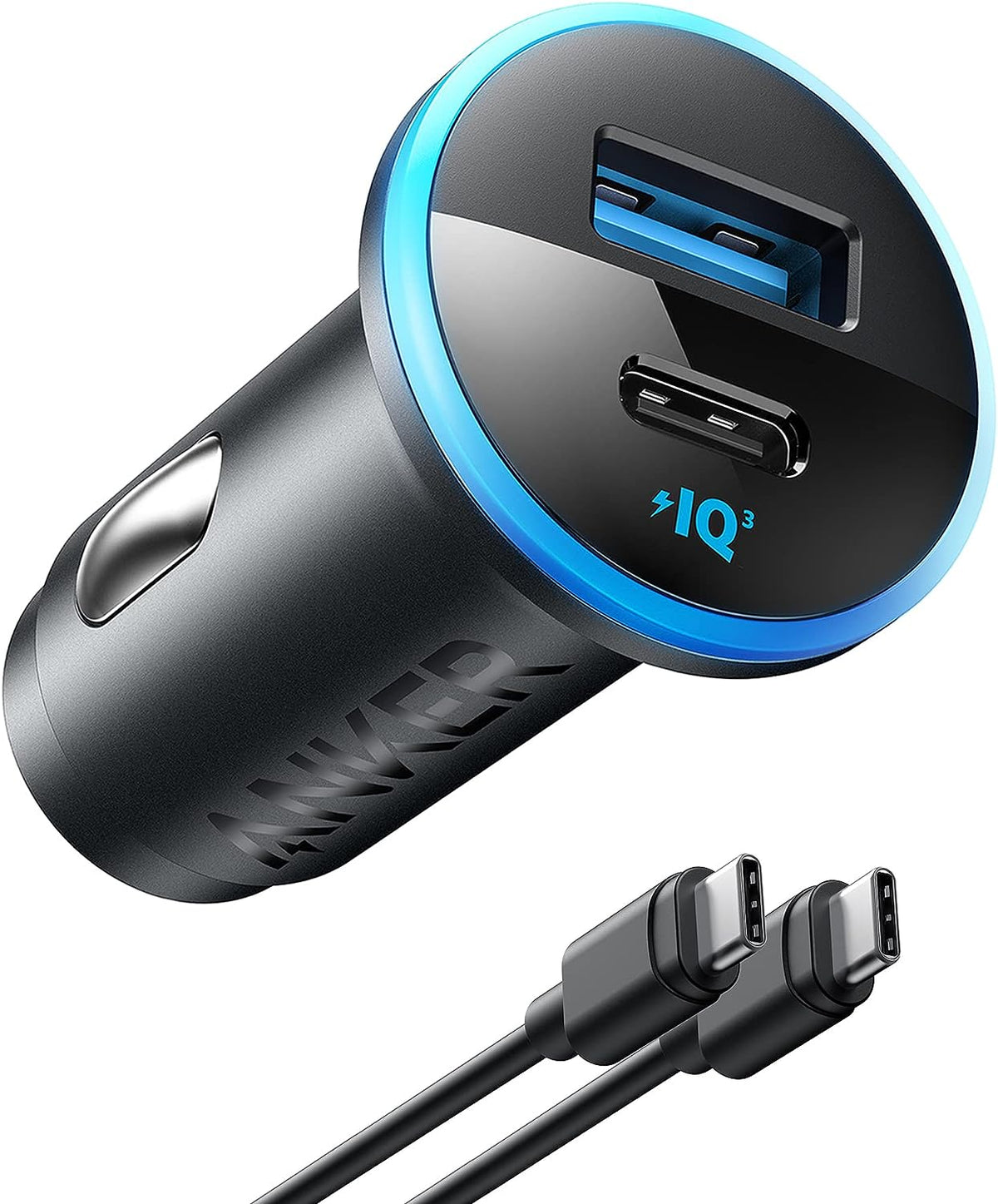 USB C Car Charger Adapter, Anker 52.5W Cigarette Lighter USB Charger, 323 Anker Car Charger