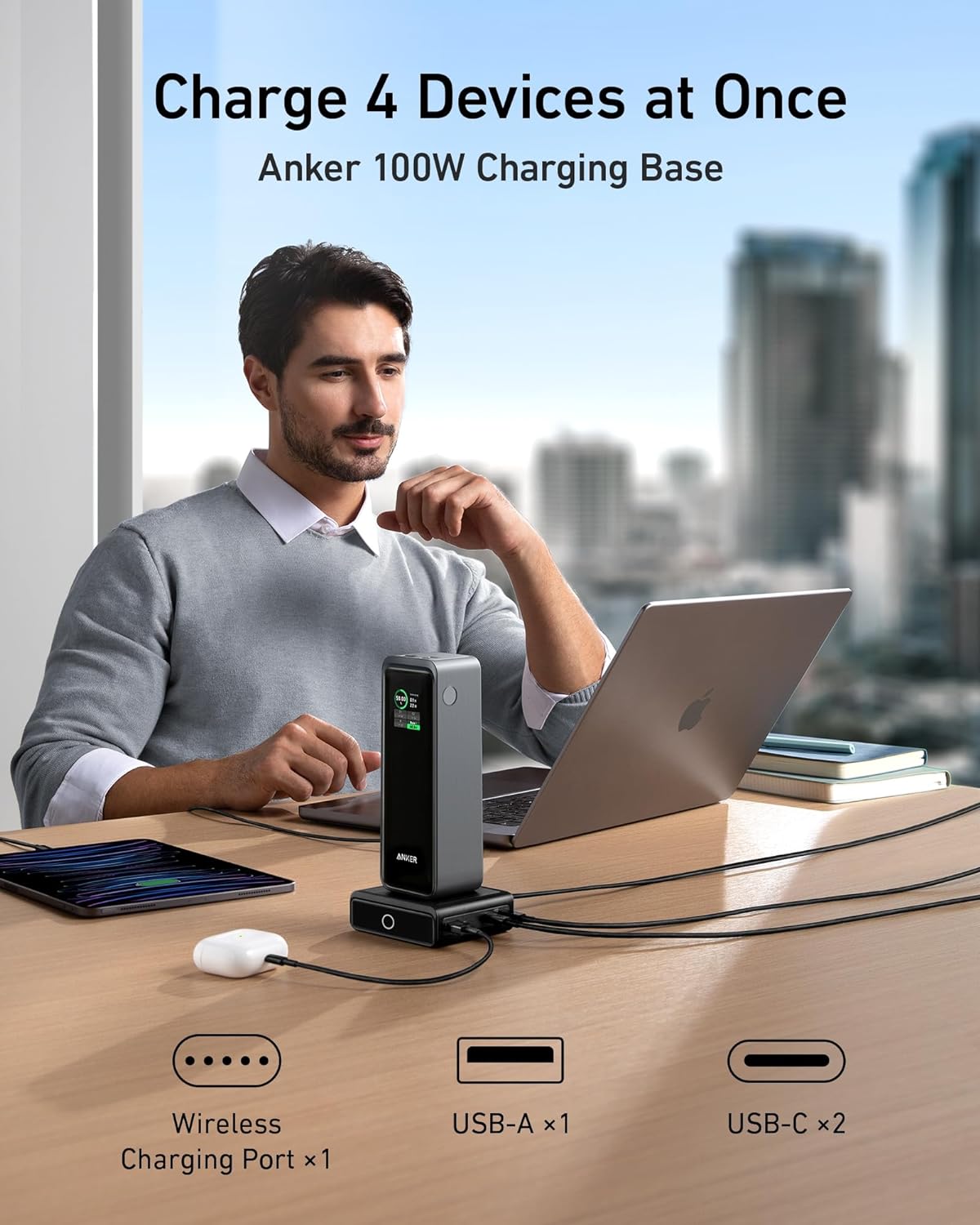 Anker Prime 27,650mAh Power Bank (250W) and 100W Charging Base