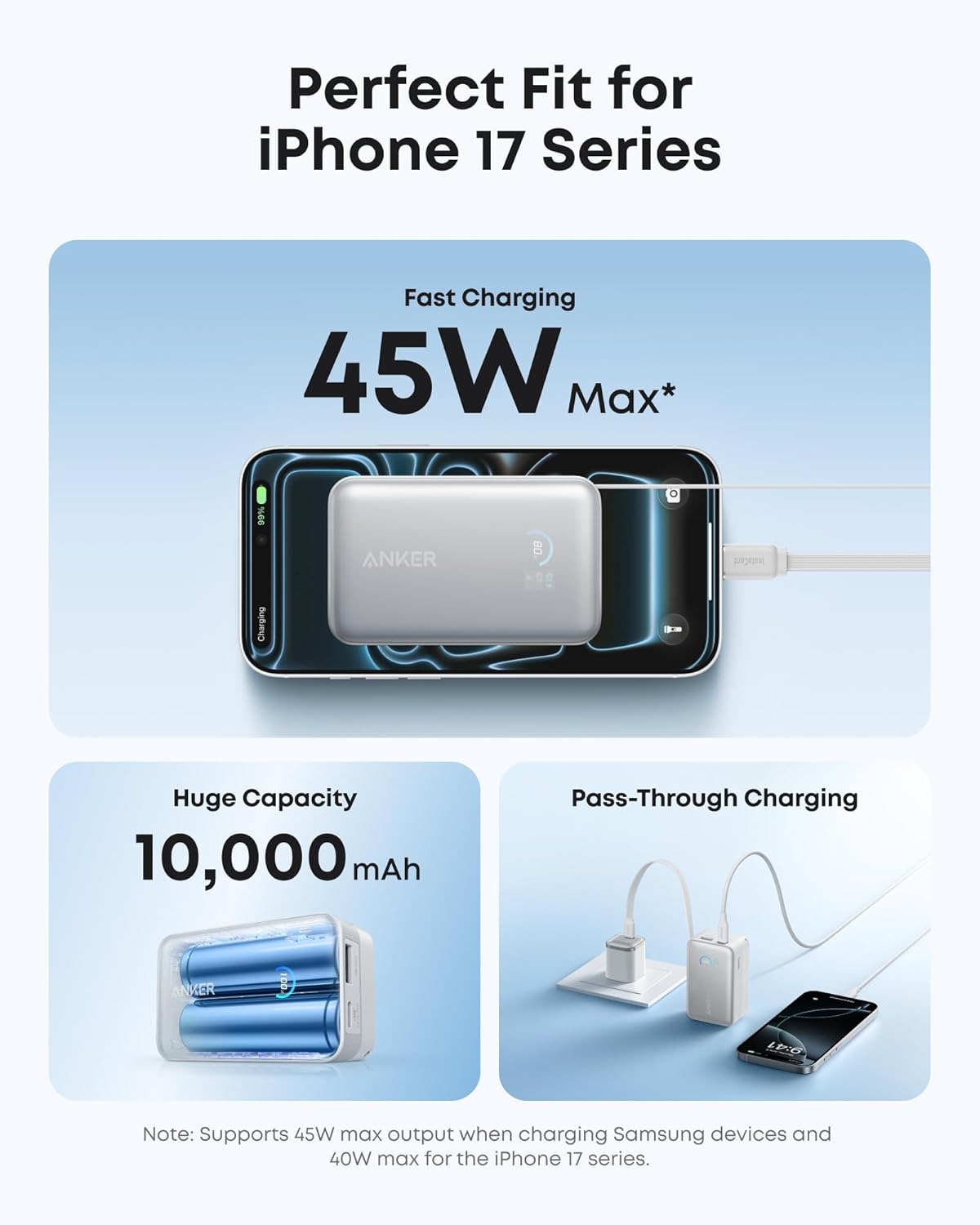 Anker Nano Portable Charger, 10K 45W Max Compact Power Bank