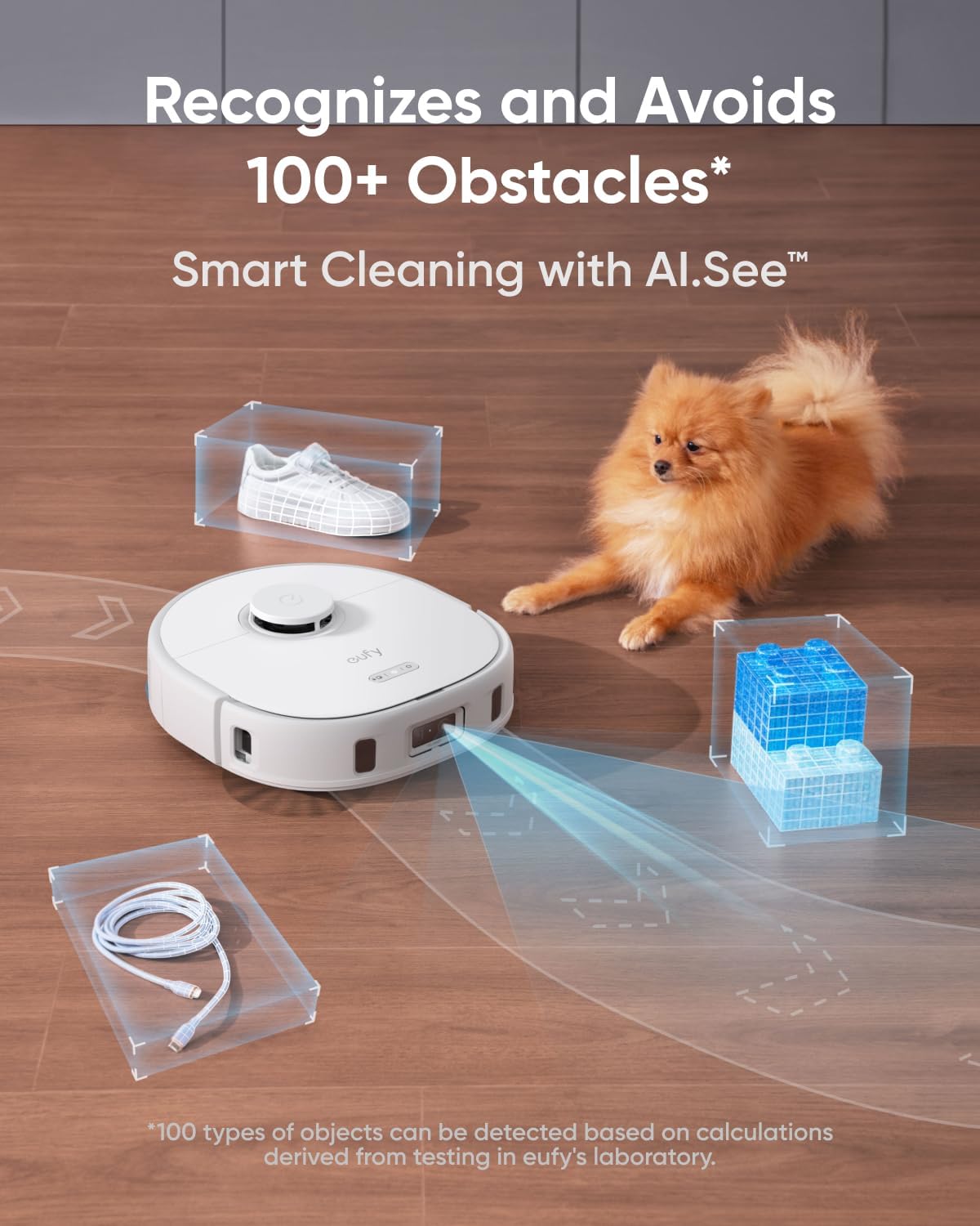 eufy X10 Pro Omni Robot Vacuum and Mop Combo White with One-Year Accessary Kit and Dust Bags*6