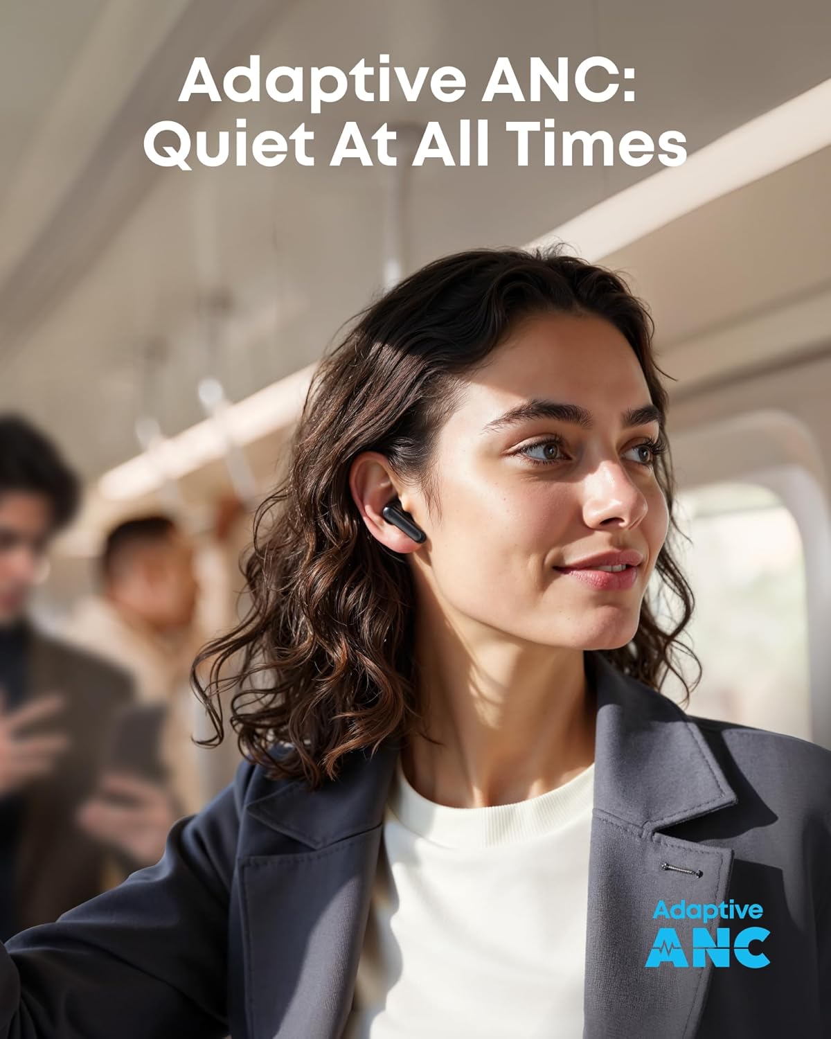 Soundcore P41i Adaptive Noise Cancelling Earbuds with Portable Phone Charger and Built-in Lightning Adapter