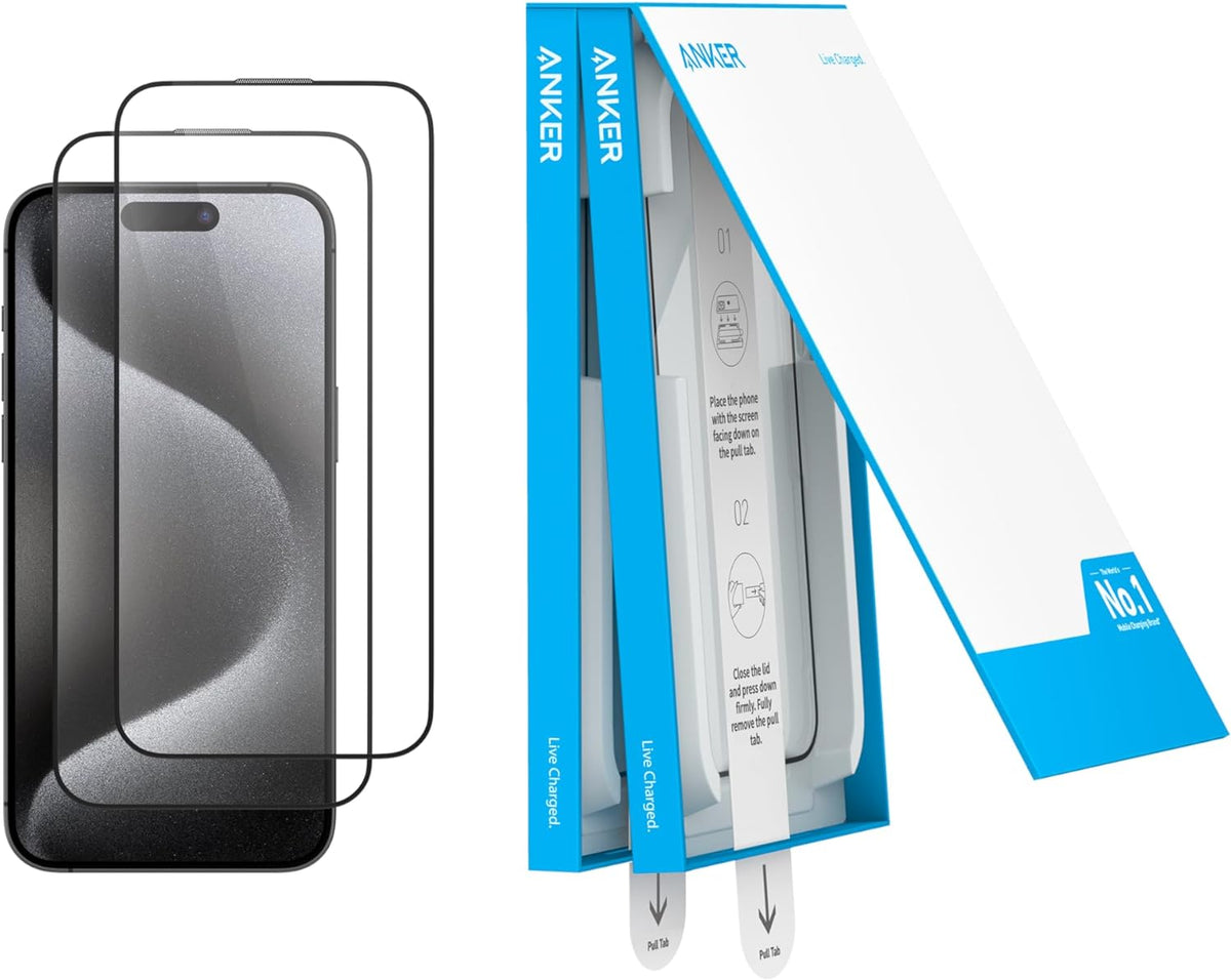 Anker Screen Protector for iPhone 15 Pro Max(2-Pack)