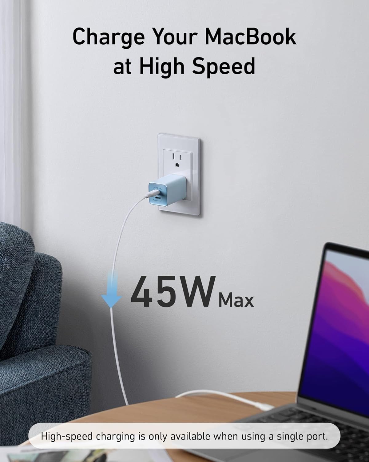 Anker USB C Charger 47W, 523 Charger (Nano 3)