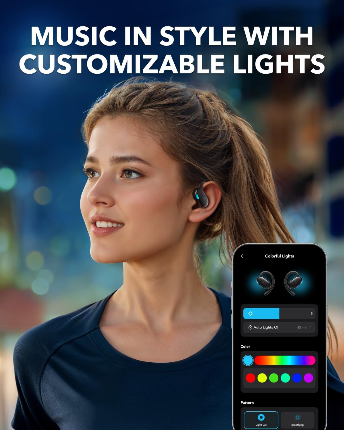Soundcore V20i by Anker Open-Ear Headphones, Adjustable Ear Hooks, Wireless Earbuds