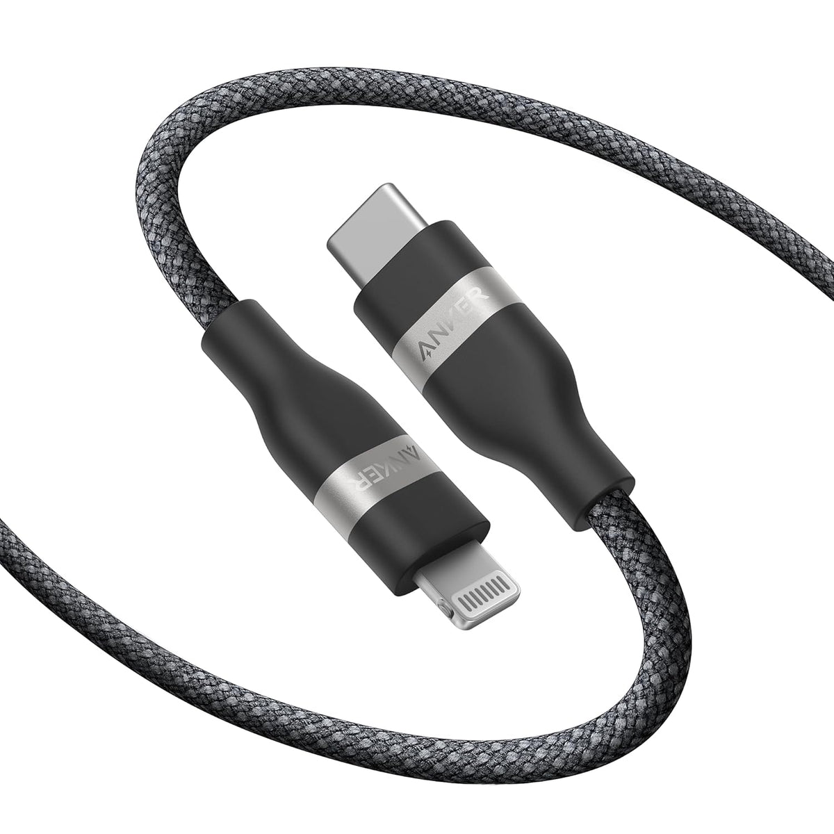 Anker USB C to Lightning Cable, Upcycled-Braided USB C to Lightning Cord