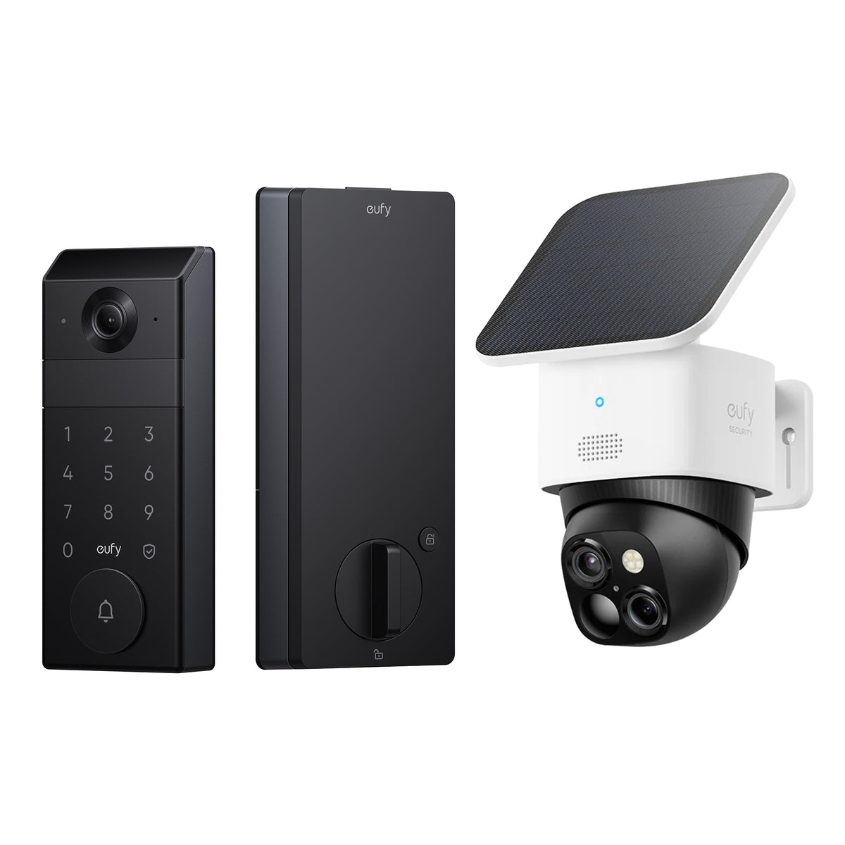 eufy SoloCam S340 360° Security Camera and eufy FamiLock S3 Bundle