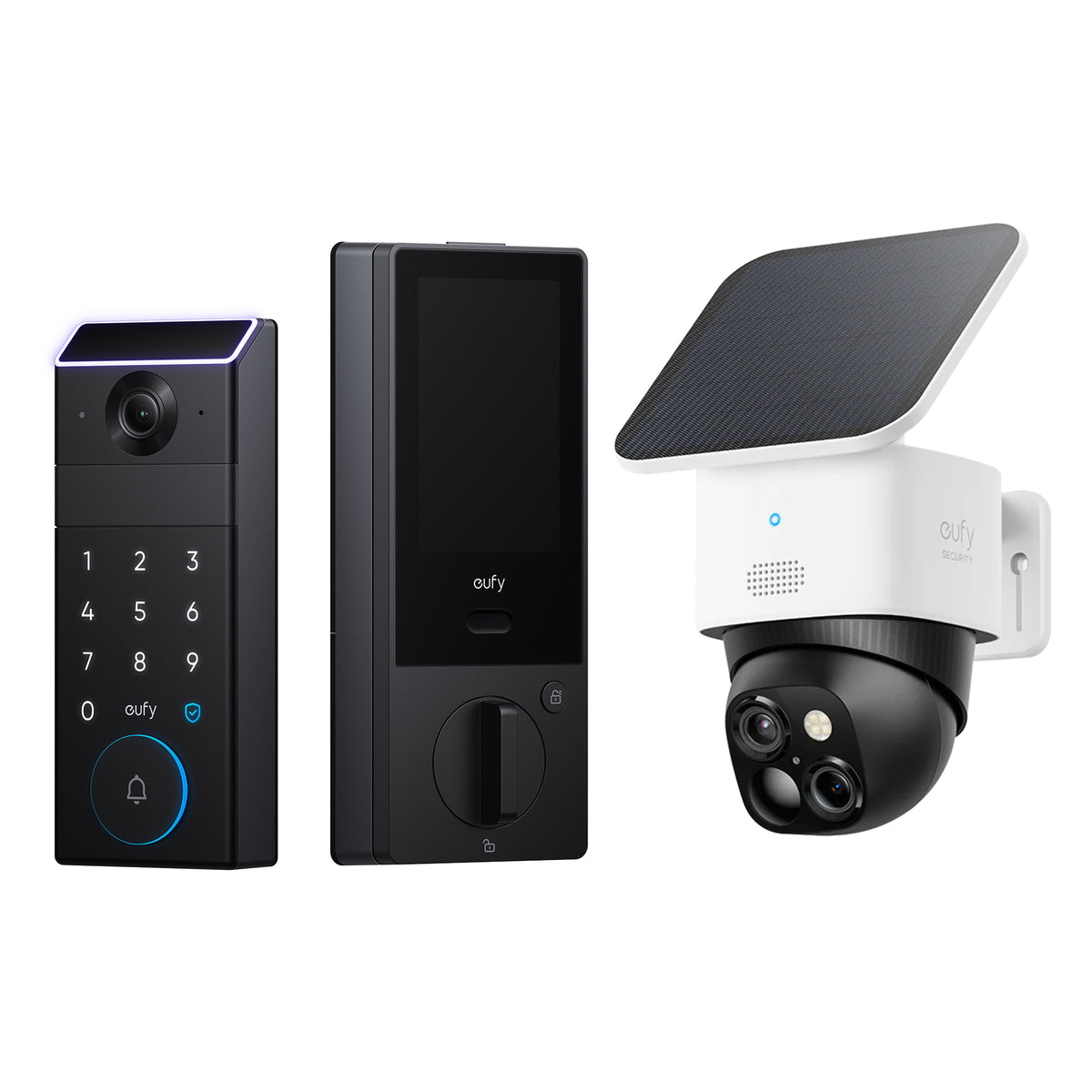 eufy SoloCam S340 360° Security Camera and eufy FamiLock S3 Max Bundle