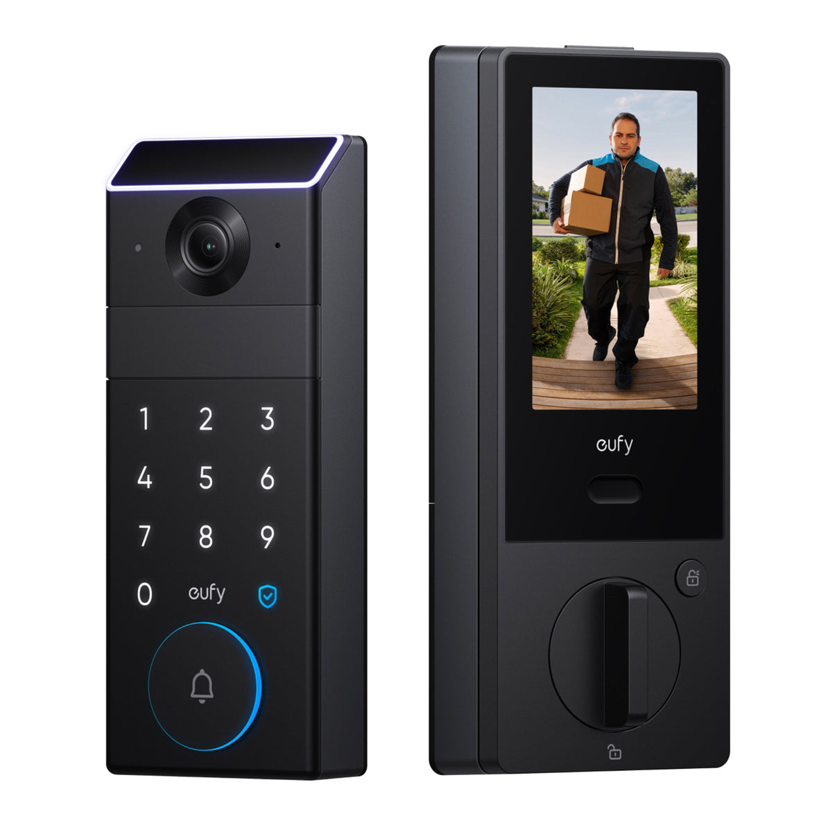 eufy FamiLock S3 Max with Palm Vein Recognition, 2K Video Doorbell, and 4 Inch Display