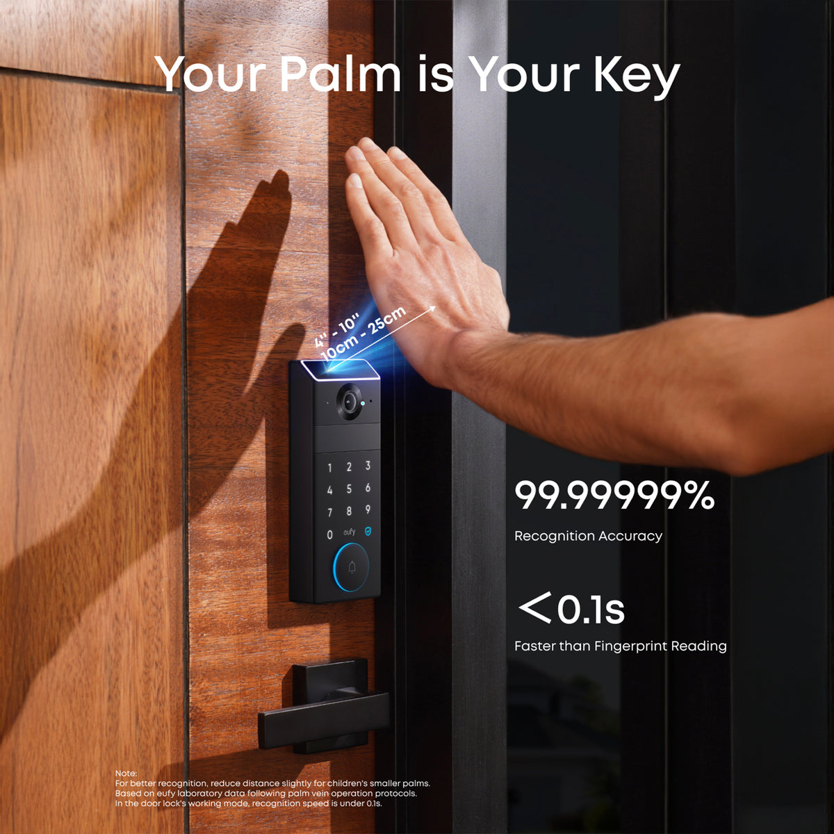 eufy FamiLock S3 Max with Palm Vein Recognition, 2K Video Doorbell, and 4 Inch Display