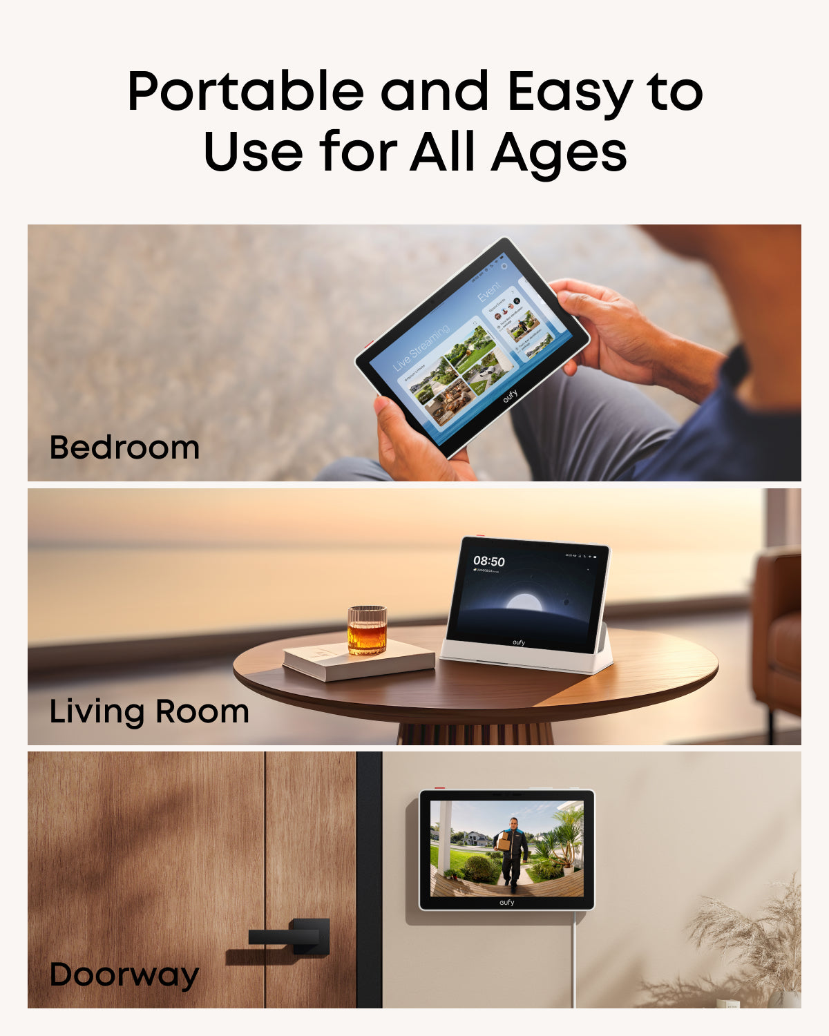 eufy Smart Display E10 with 8&quot; Monitor and Quadview