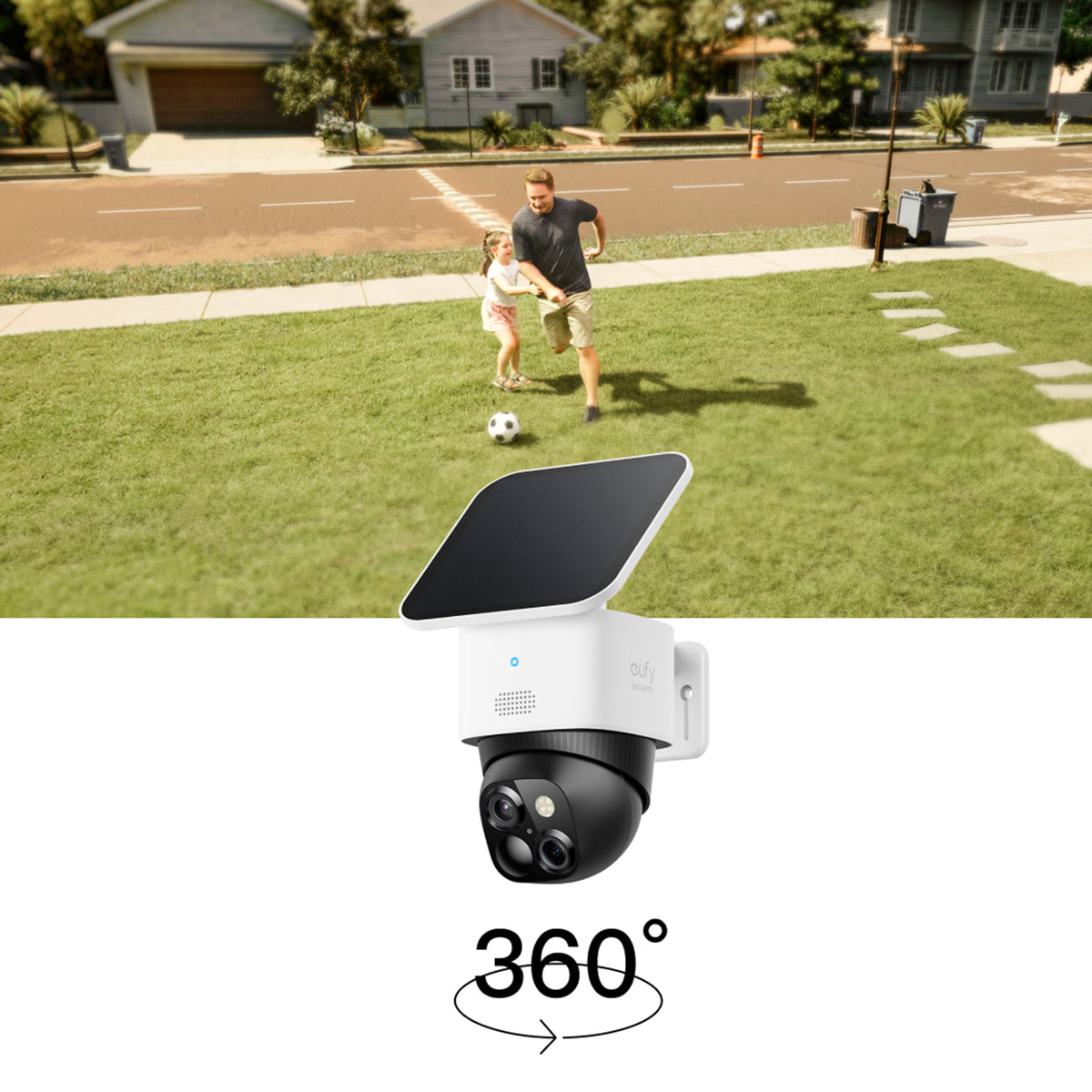 eufy Security P&amp;T Solar Cam and Indoor Cam with Video Smart Lock Bundle