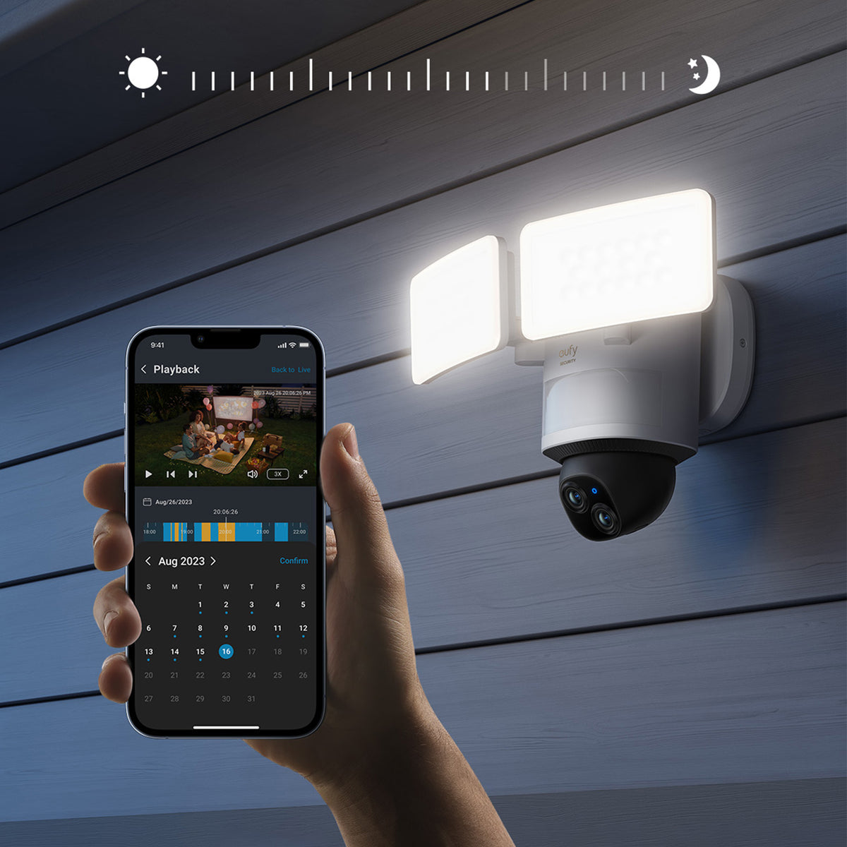 eufy Security Floodlight Cam with Dual Cam Doorbell Bundle