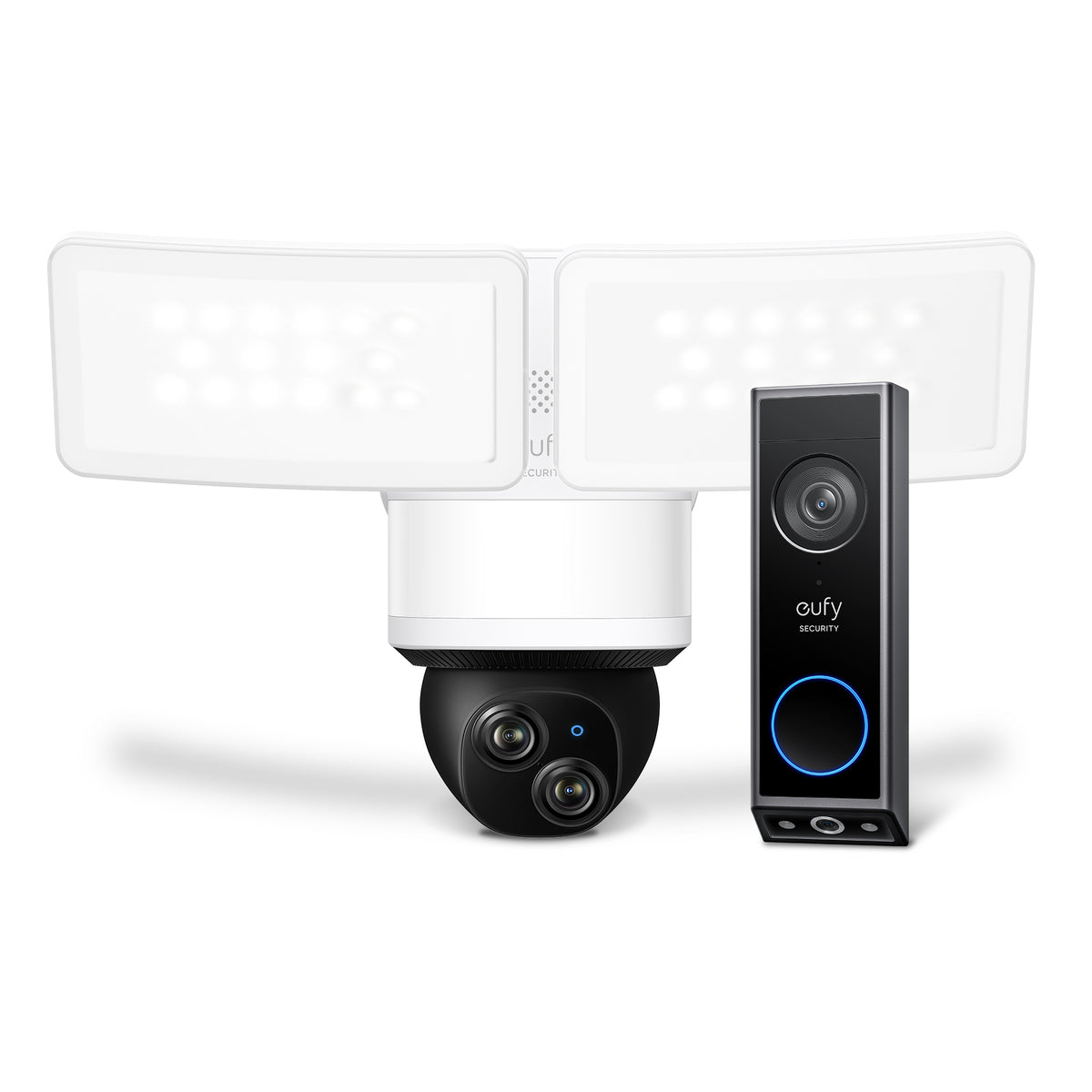 eufy Security Floodlight Cam with Dual Cam Doorbell Bundle