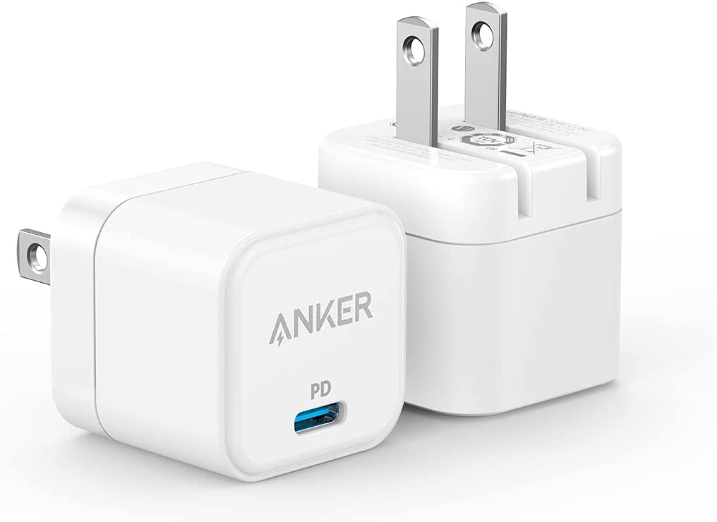 Anker USB C Charger, 2-Pack 20W Fast Charger (Foldable Plug)