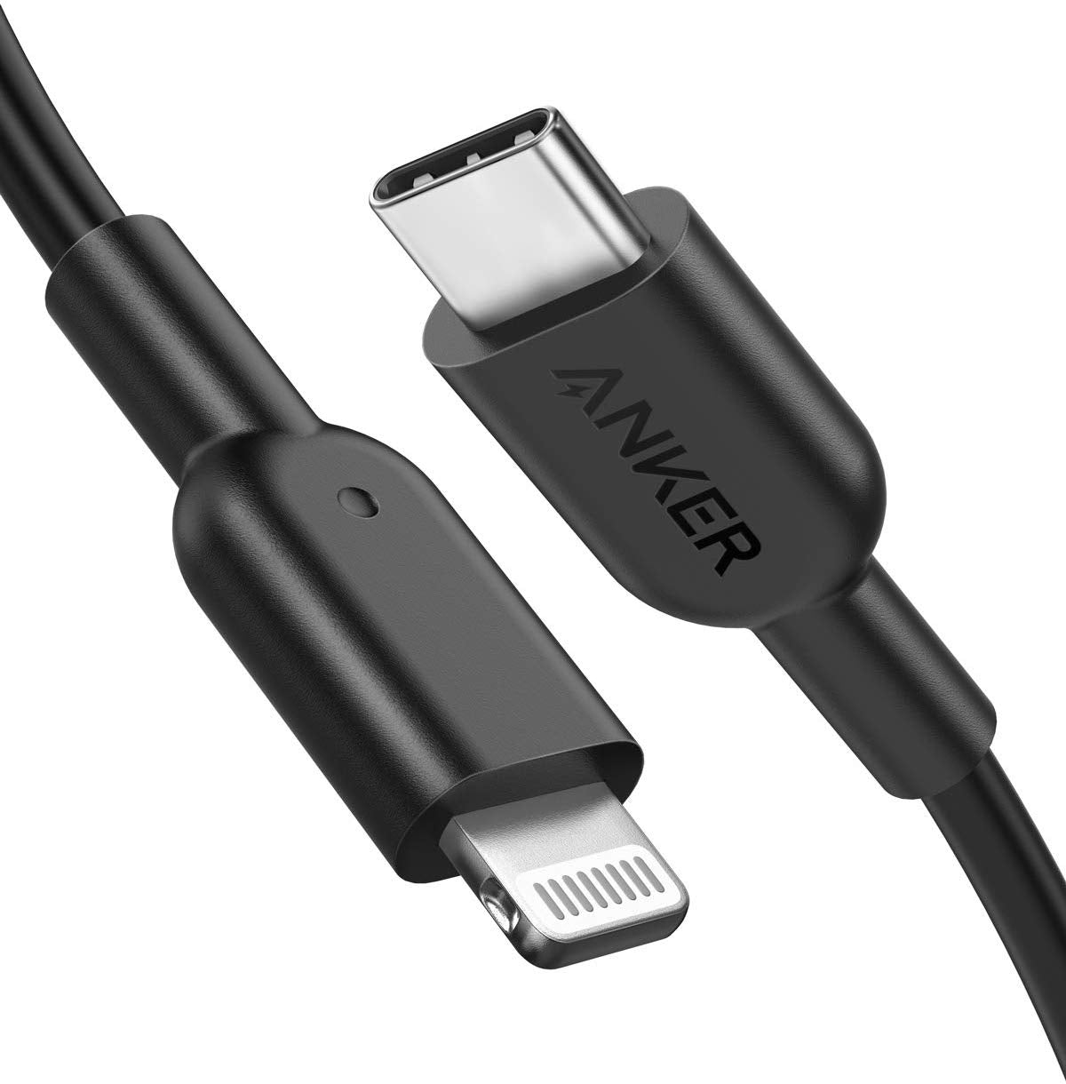 Anker Powerline II USB C to Lightning Cable (6ft) Green/Black/White