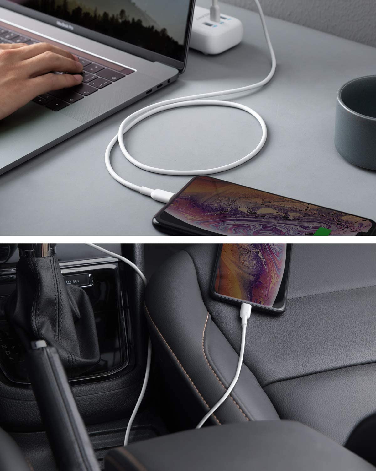 Anker USB C to Lightning Cable Powerline II [3ft, 2-Pack]